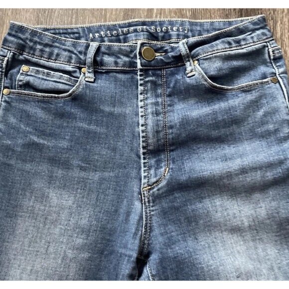 Vintage Articles of Society Jeans Women Sz 27 Dark Wash Skinny Ankle Stony Hill - Picture 8 of 16